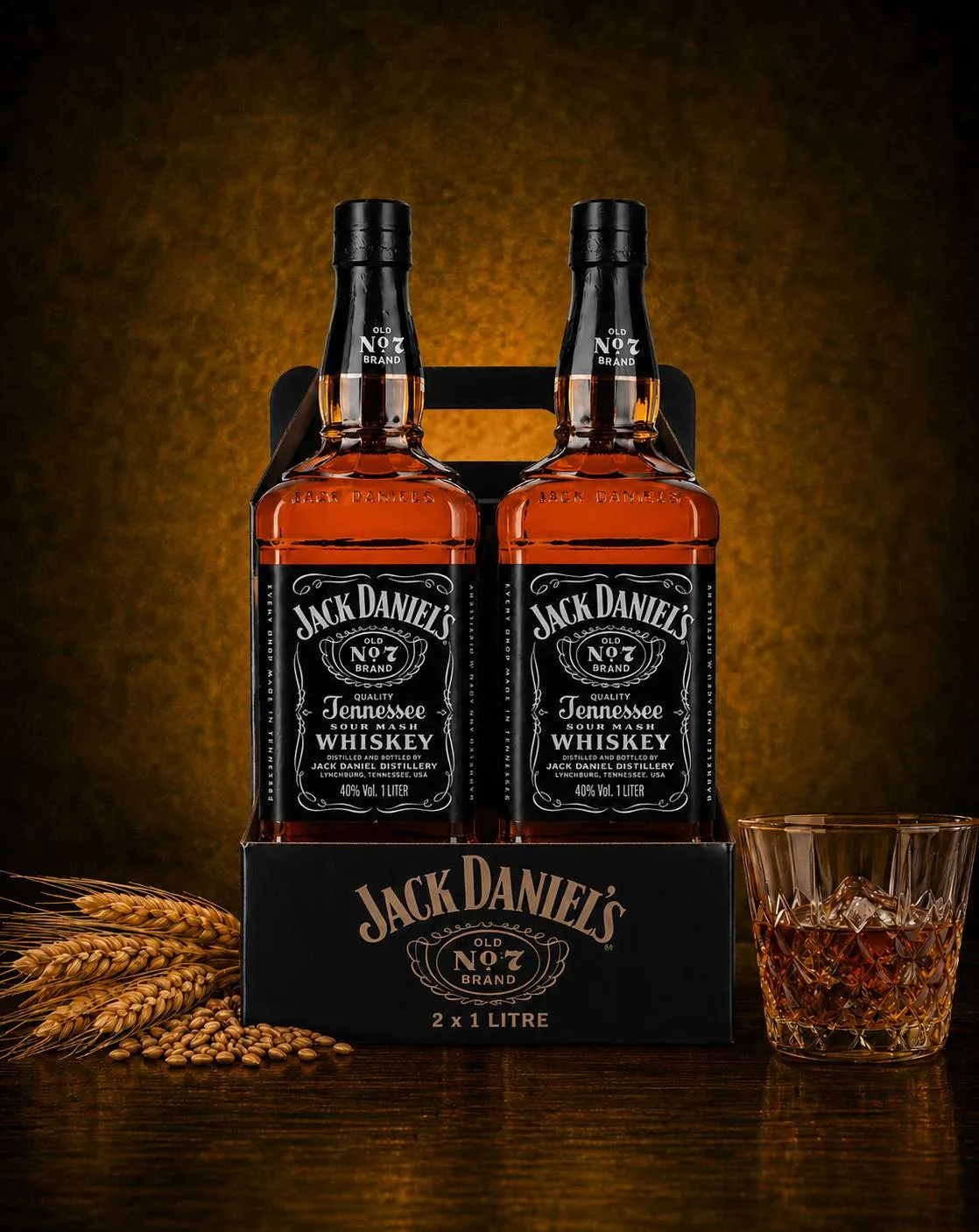 Jack Daniels 6(2x1L) Twinpack